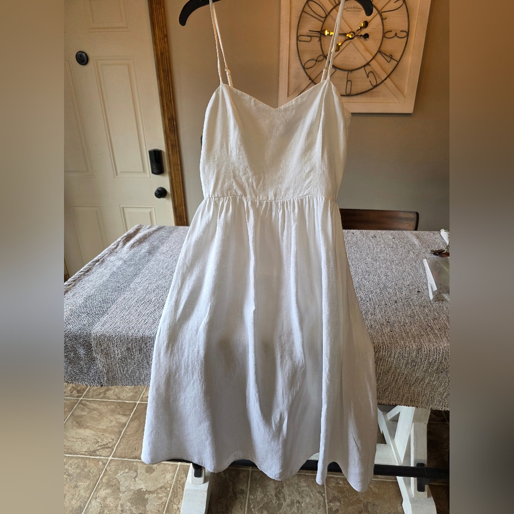 Reformation White Textured Dress